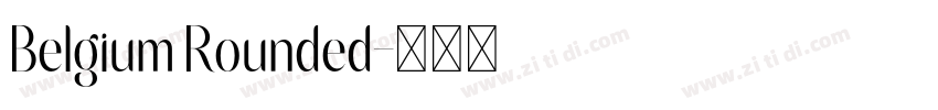 Belgium Rounded字体转换